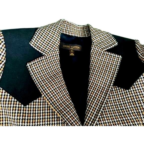 Louis Vuitton F/W 2014 Wool Houndstooth Blazer - Picture 7 of 9